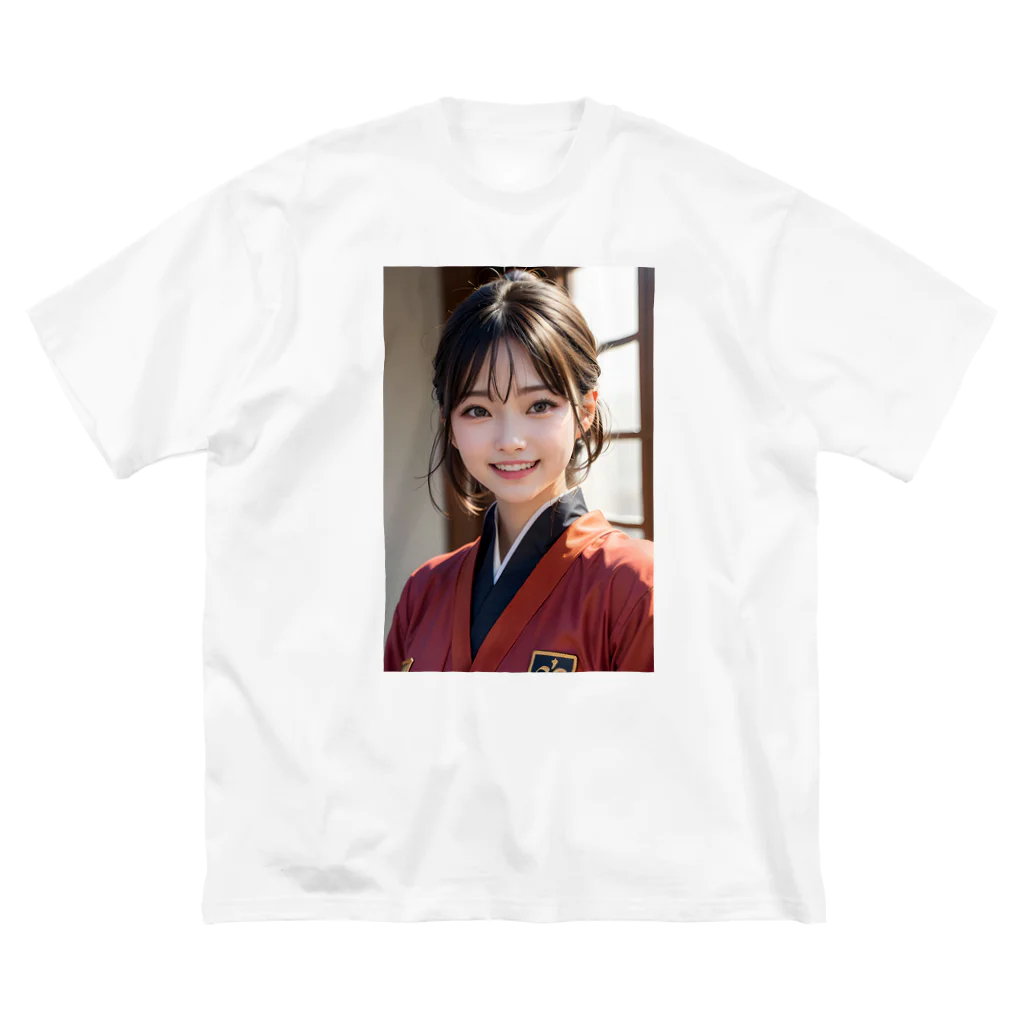 rubeusuの優しく微笑む町娘 ビッグシルエットTシャツ