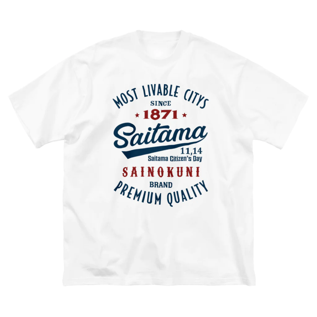 kg_shopのSaitama -Vintage- (淡色Tシャツ専用) ビッグシルエットTシャツ