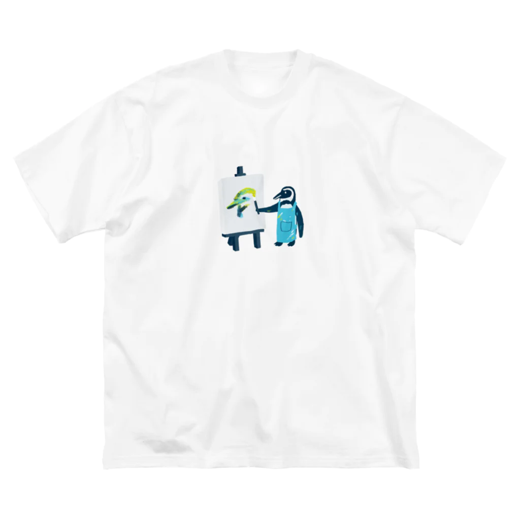 とりやまいろいろグッズのatelier penguin ビッグシルエットTシャツ