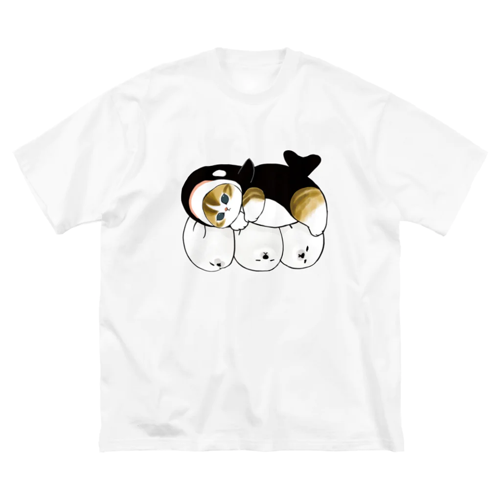 mofusandのシャチにゃん ビッグシルエットTシャツ