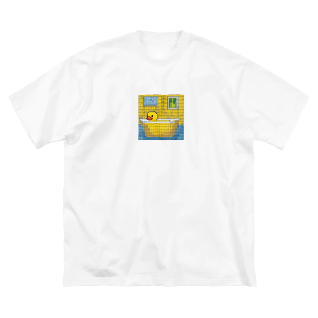 sam-chのおふろであそぶアヒル君 ビッグシルエットTシャツ