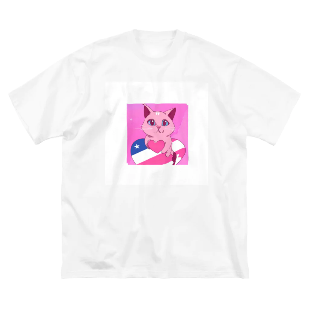 nananandaのピンクキャット Big T-Shirt