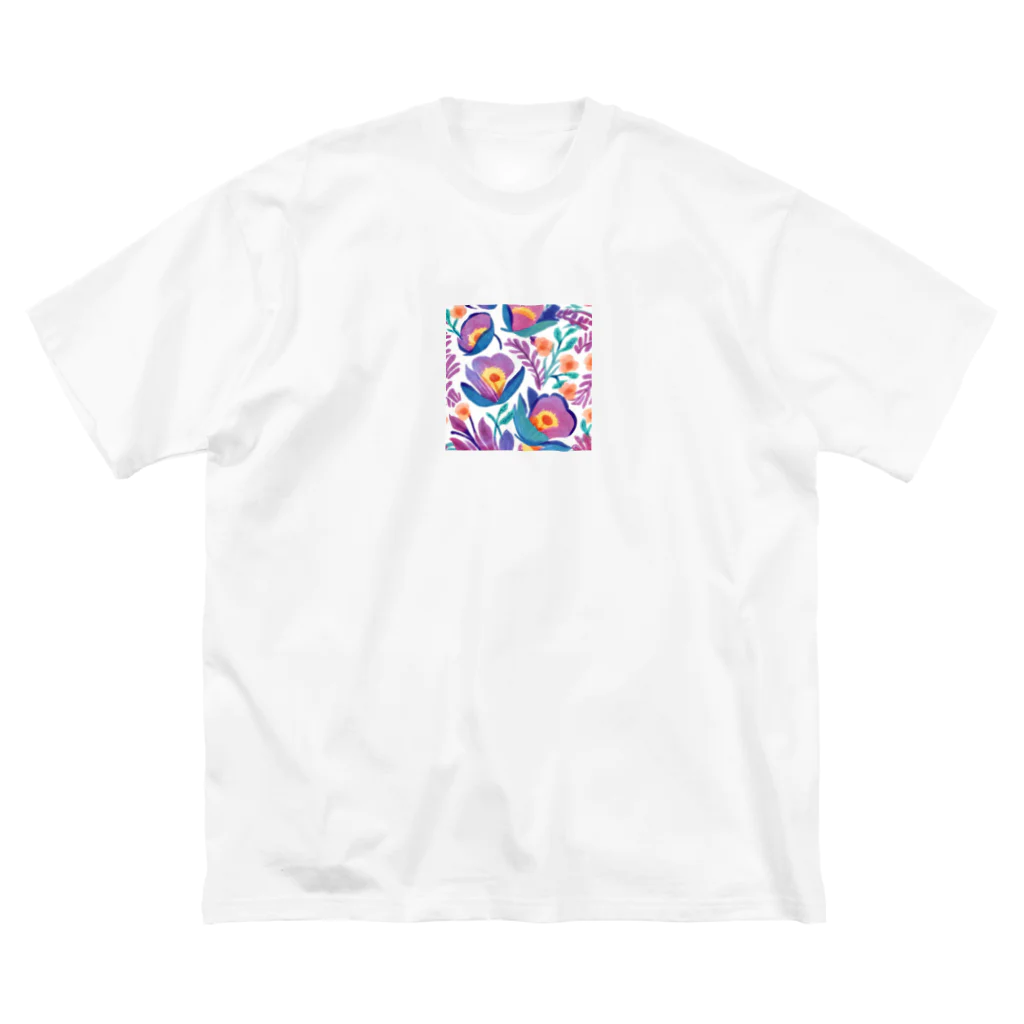 yukinko_shopの大人可愛いコレクション　花 ビッグシルエットTシャツ