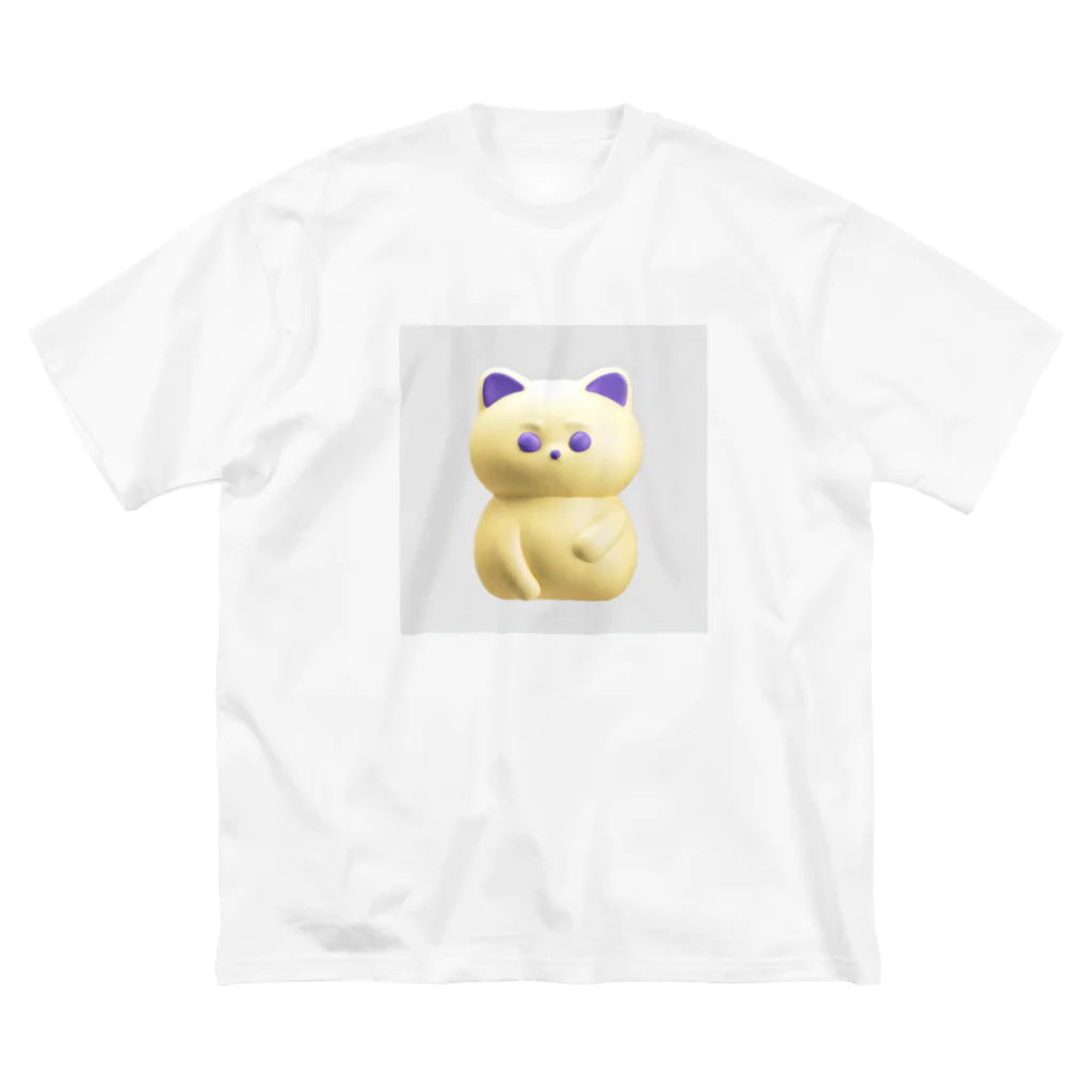 Aurinko.のもっちりねこぱんだ ビッグシルエットTシャツ