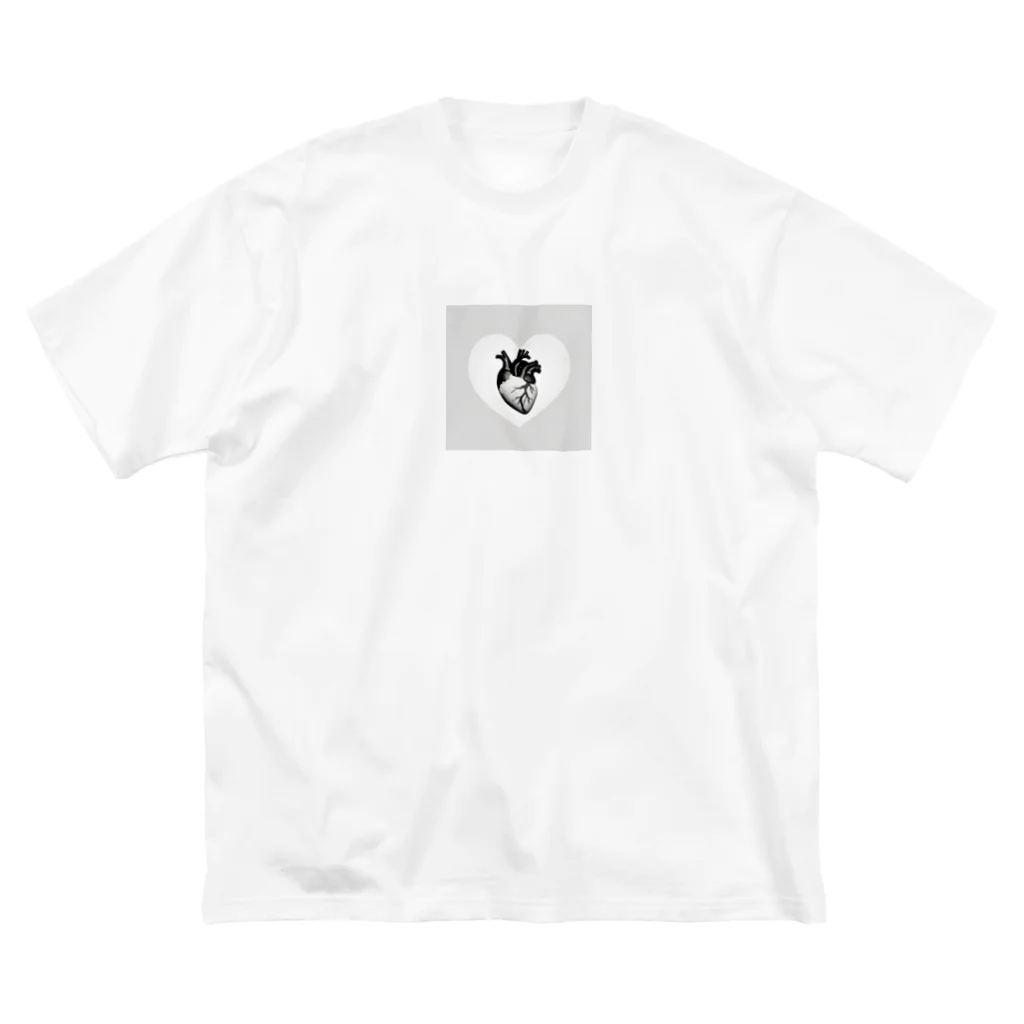 funny8の平和な心臓 ビッグシルエットTシャツ