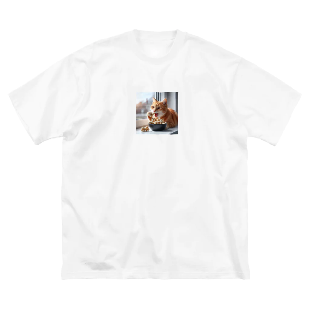 Shiba_IncのBones & Cats（骨 & 猫） ビッグシルエットTシャツ