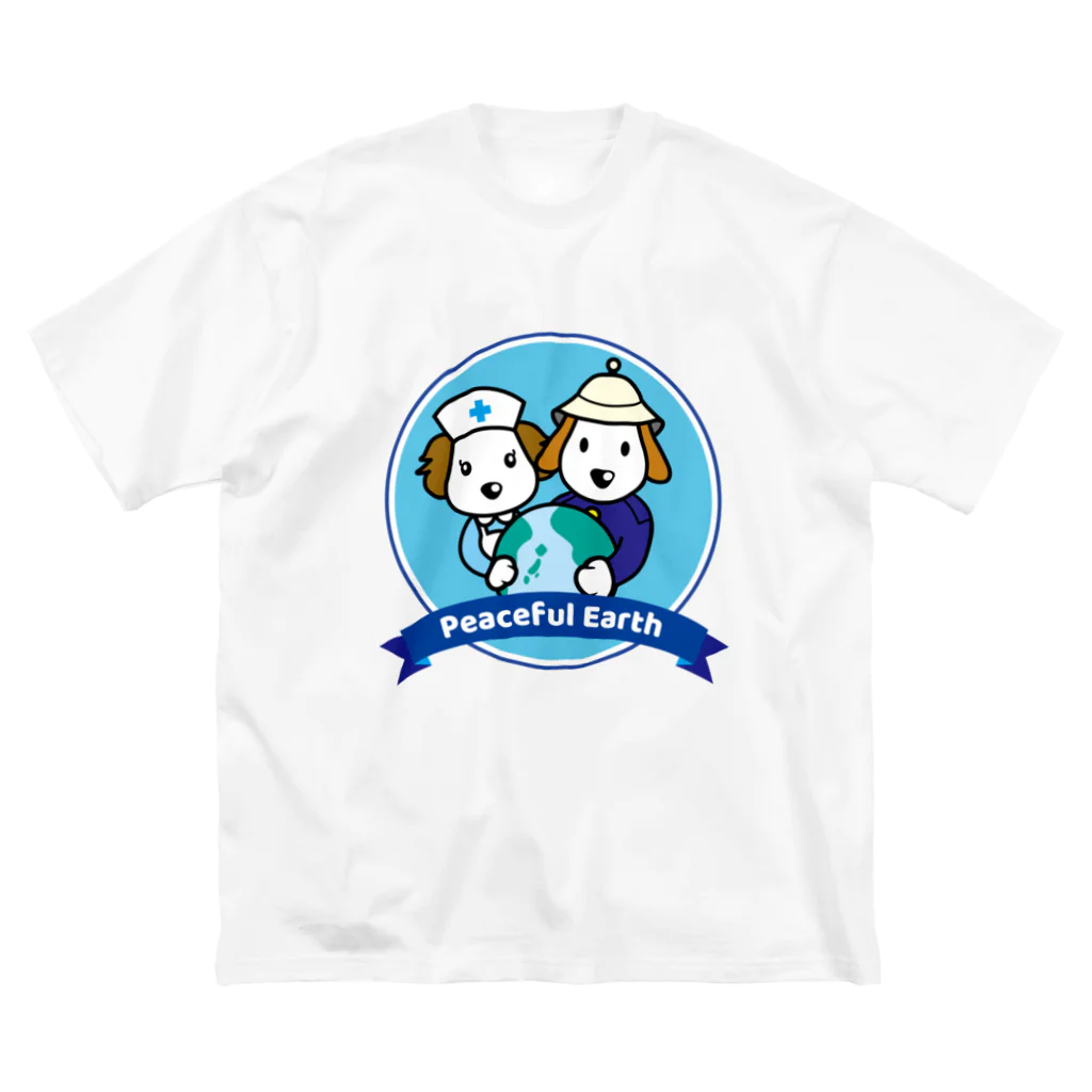 Link Creation online SHOPのPeaceful Earth ビッグシルエットTシャツ