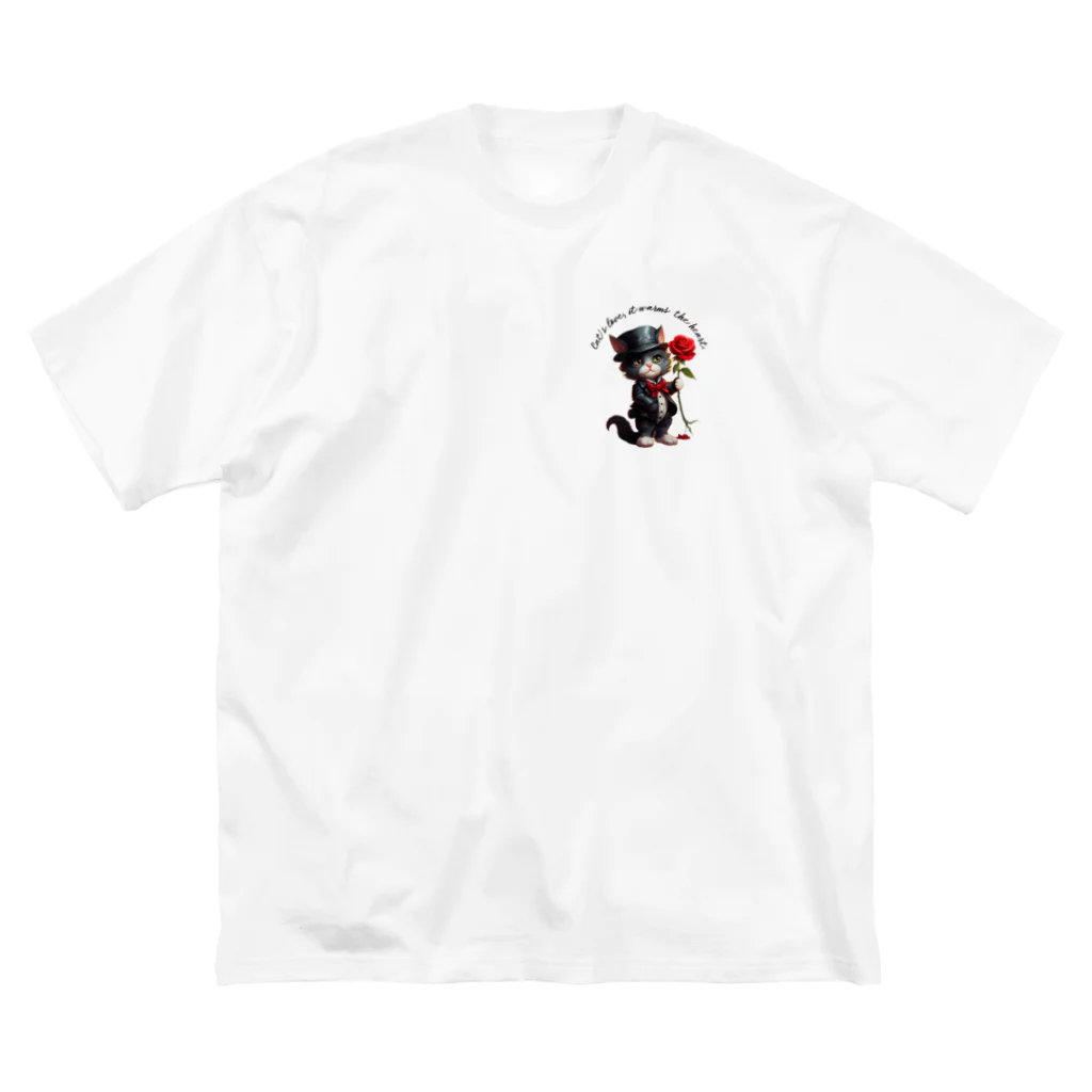 yasunekoの黒猫(ソックス) Big T-Shirt