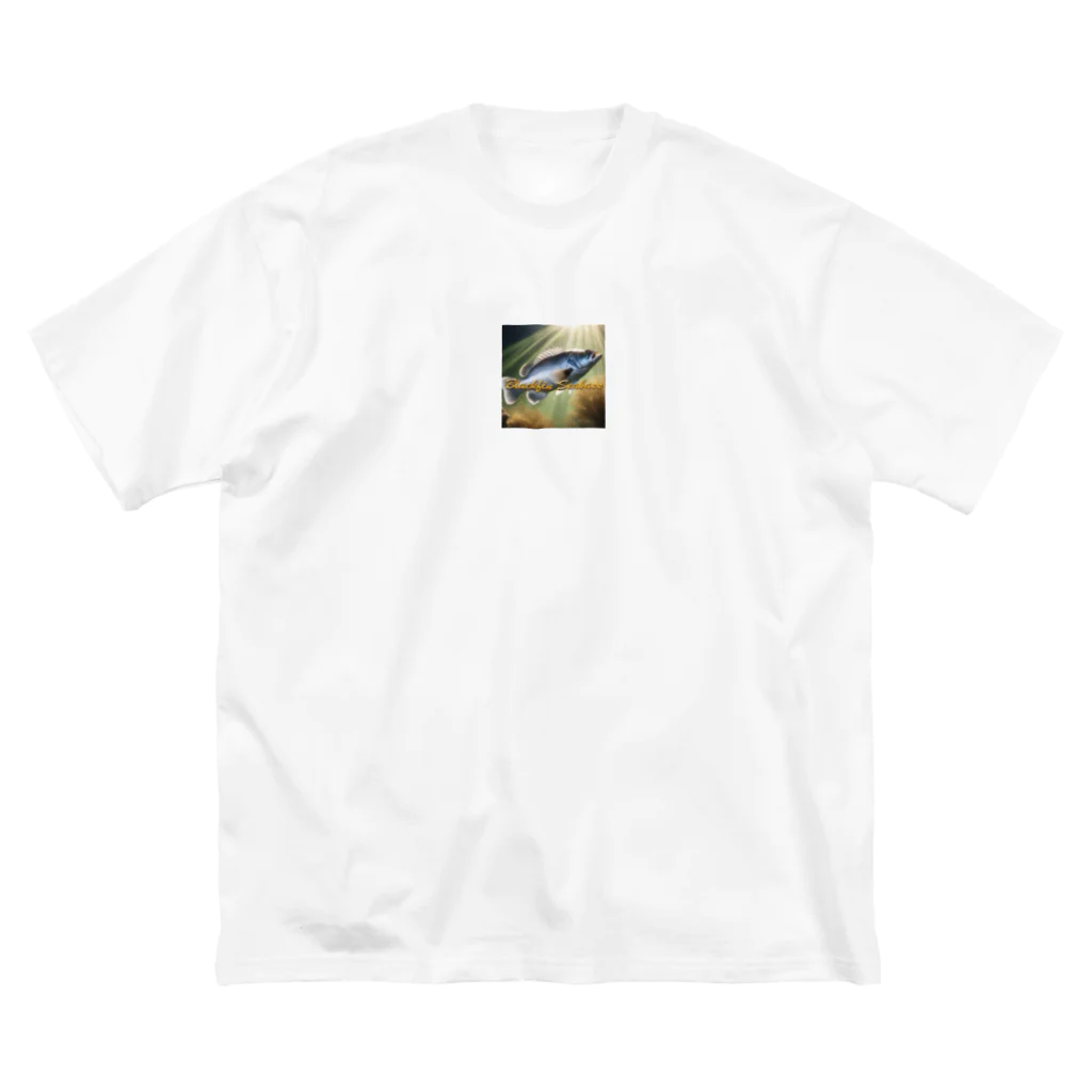 angler_kmの荒磯の王者　ヒラスズキ ビッグシルエットTシャツ