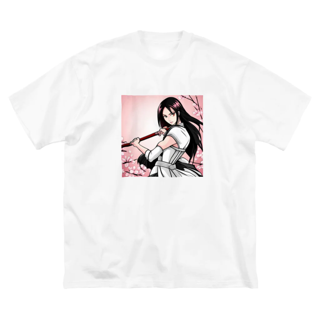 maco9486の女戦士 ビッグシルエットTシャツ