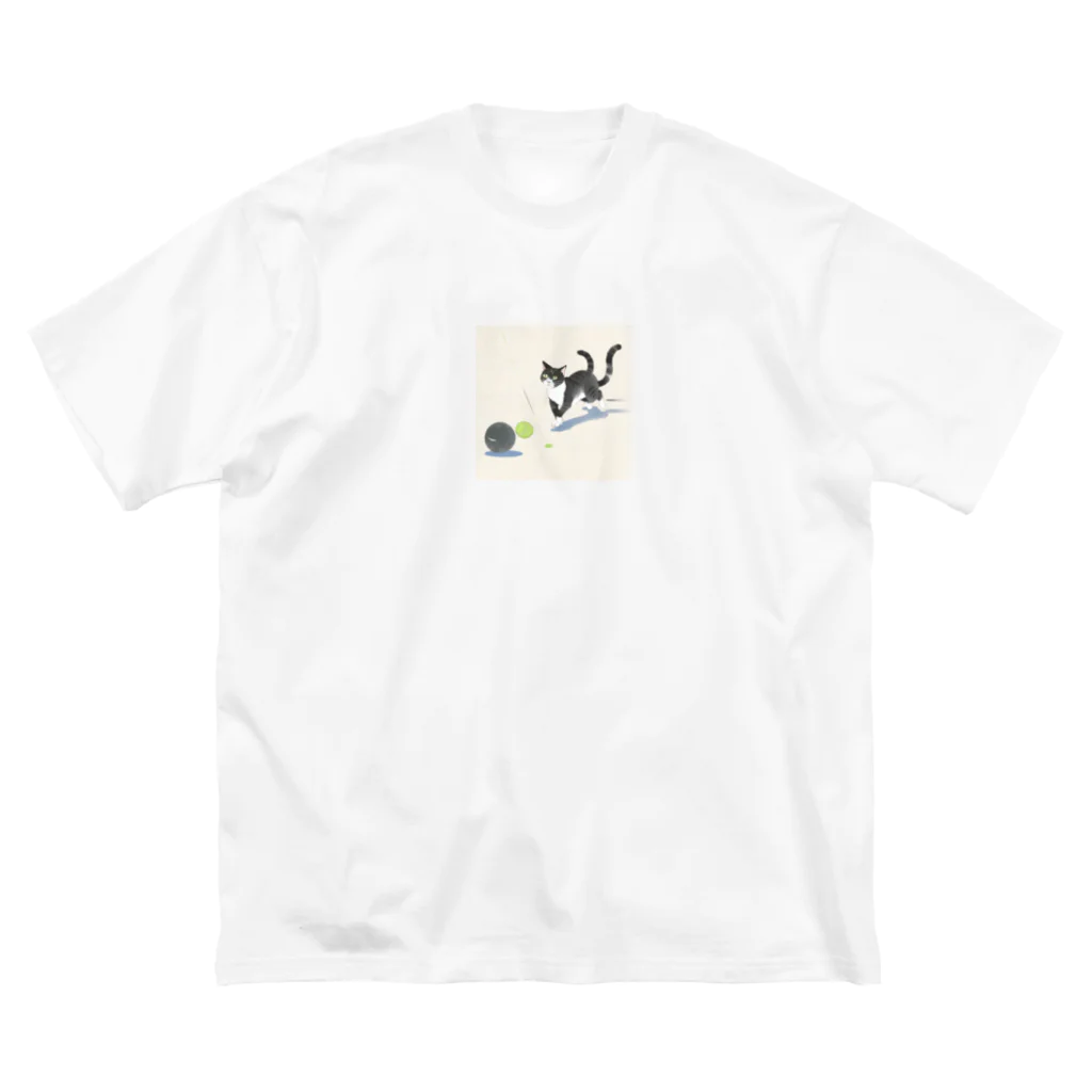 renkanのおもちゃで遊ぶかわいい猫🐈 Big T-Shirt