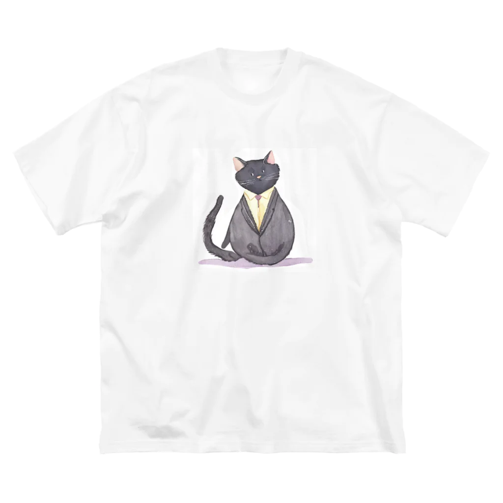 kgymのスーツ猫 ビッグシルエットTシャツ