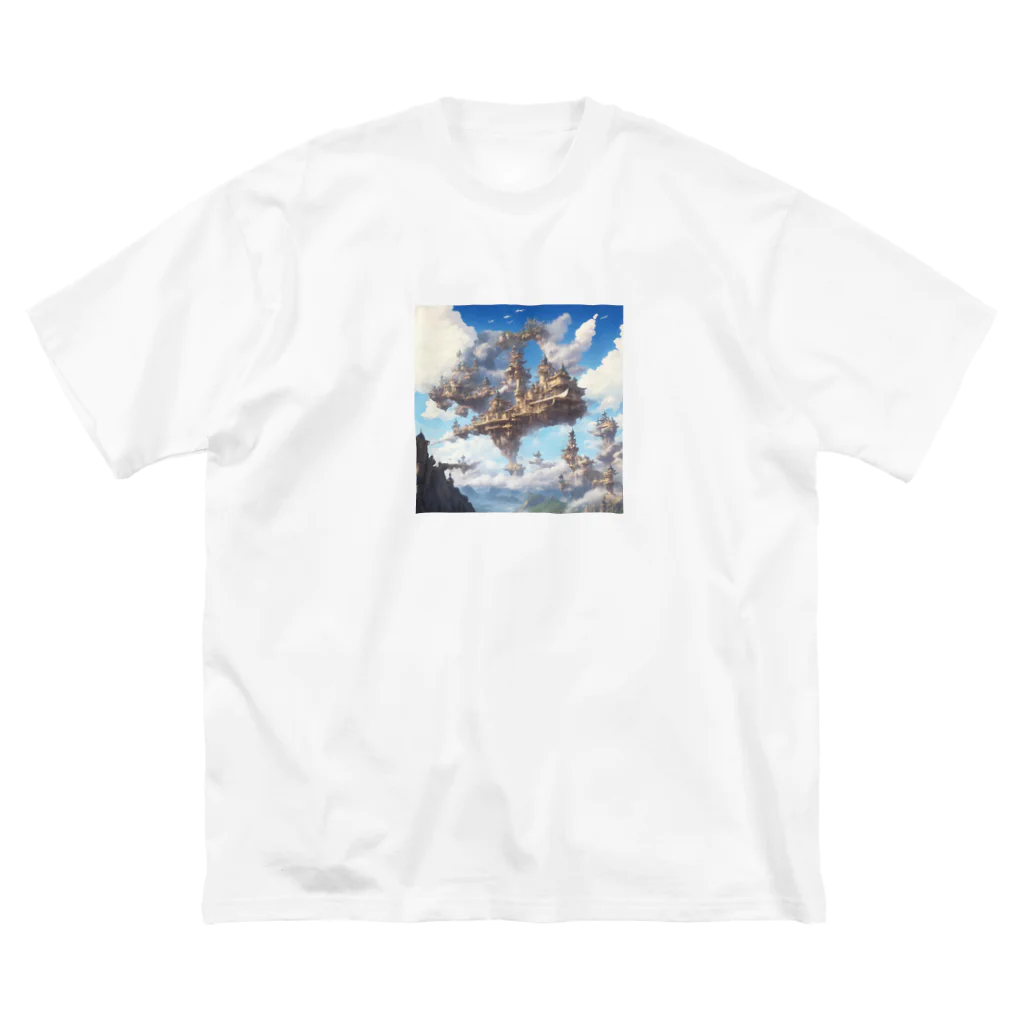 SetsunaAIの空に浮かぶ島のファンタジーグッズ Big T-Shirt