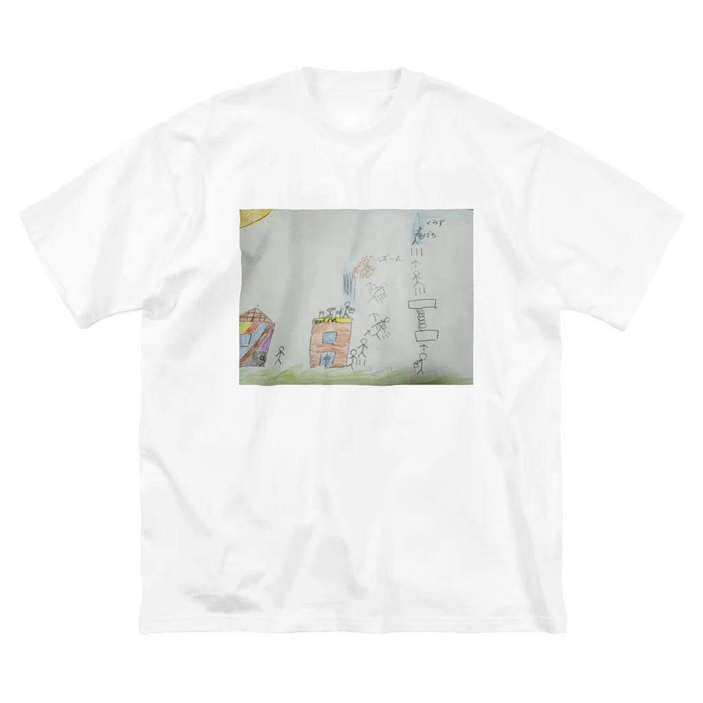 Miraiquの小学二年生の息子くんの冒険1 ビッグシルエットTシャツ