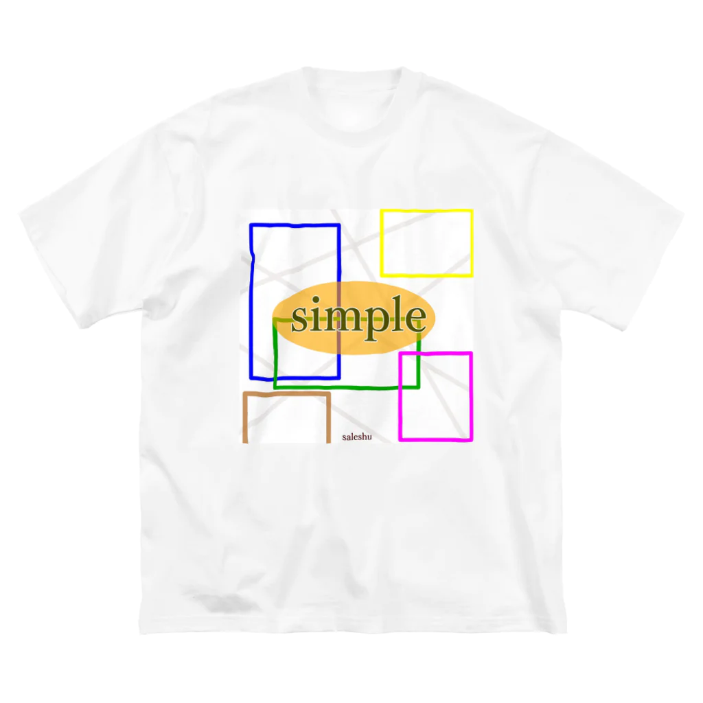 saleshuのsimple ビッグシルエットTシャツ