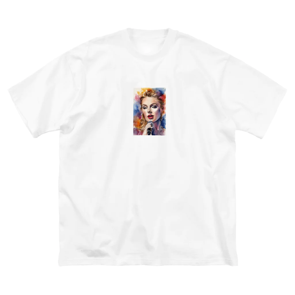 AI職人👨‍🏭のAI「Taylor Swift」水彩 Big T-Shirt