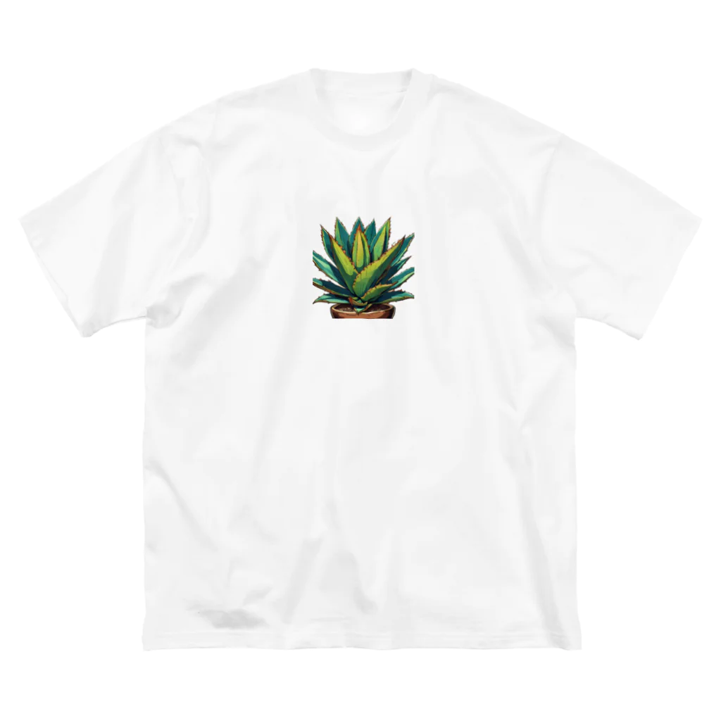 green artist のプランツパラダイスグリーンアガベ ビッグシルエットTシャツ