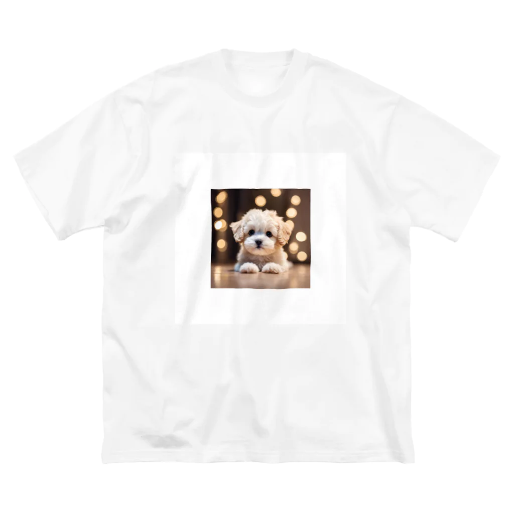 MESAMESAの可愛い子犬 ビッグシルエットTシャツ