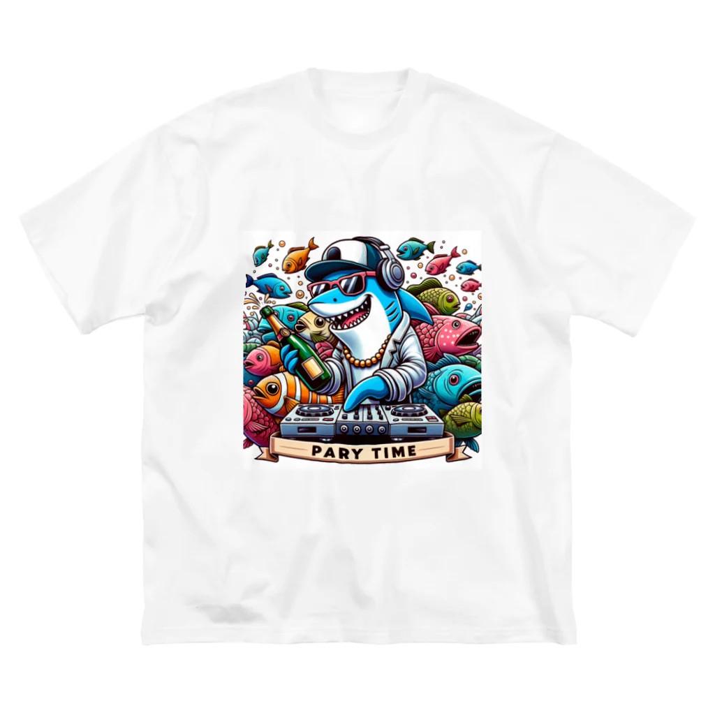 DJシャークのDJシャーク(PARY TIME) Big T-Shirt