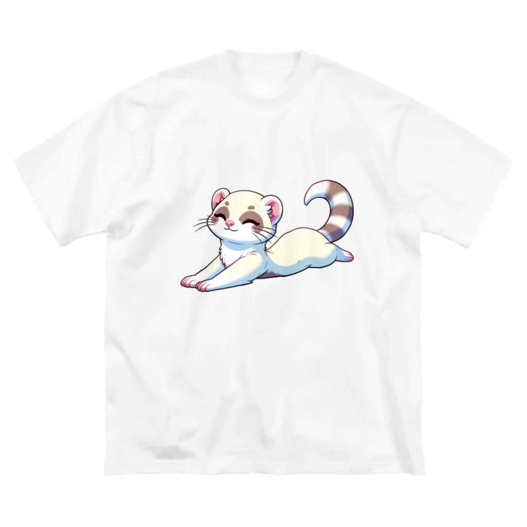 べっち©︎ののんびりフェレットちゃん🐾 ビッグシルエットTシャツ