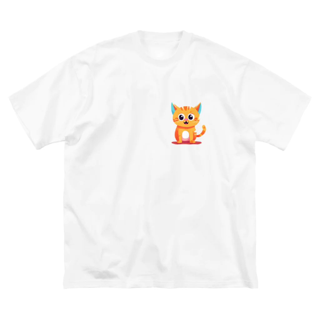 じゅんじゅんのかわ猫(*ΦωΦ*) ビッグシルエットTシャツ