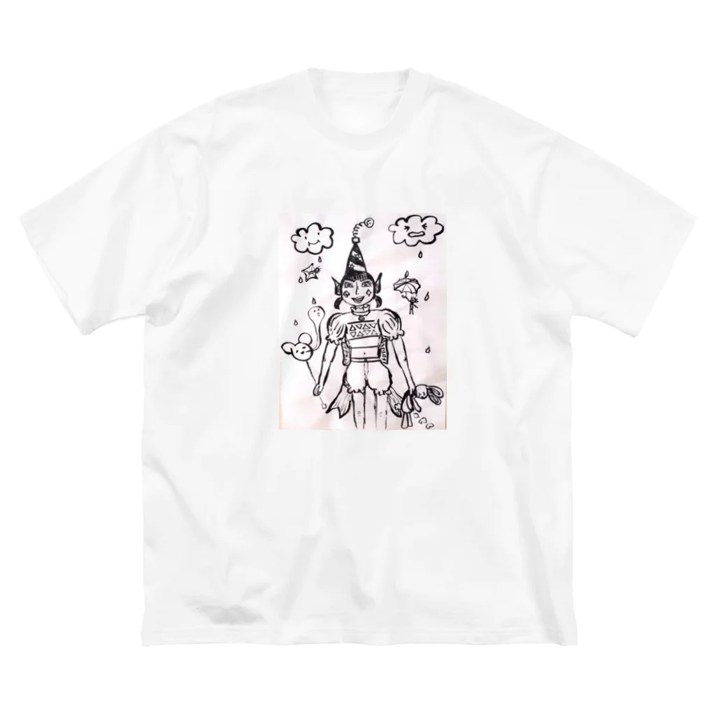 結社黒猫の遊園地のピエロ Big T-Shirt