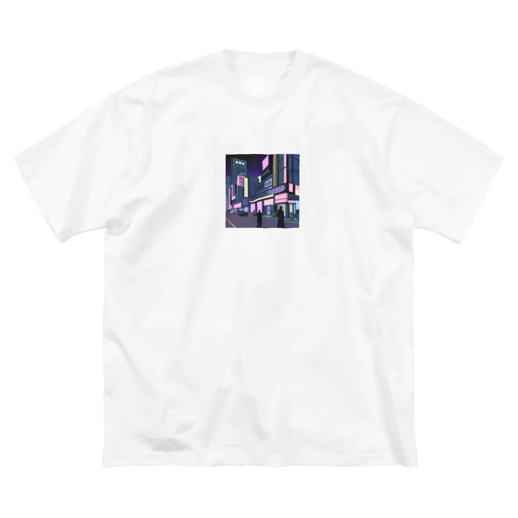 Chill_dreamのサイバーパンク風イラスト Big T-Shirt