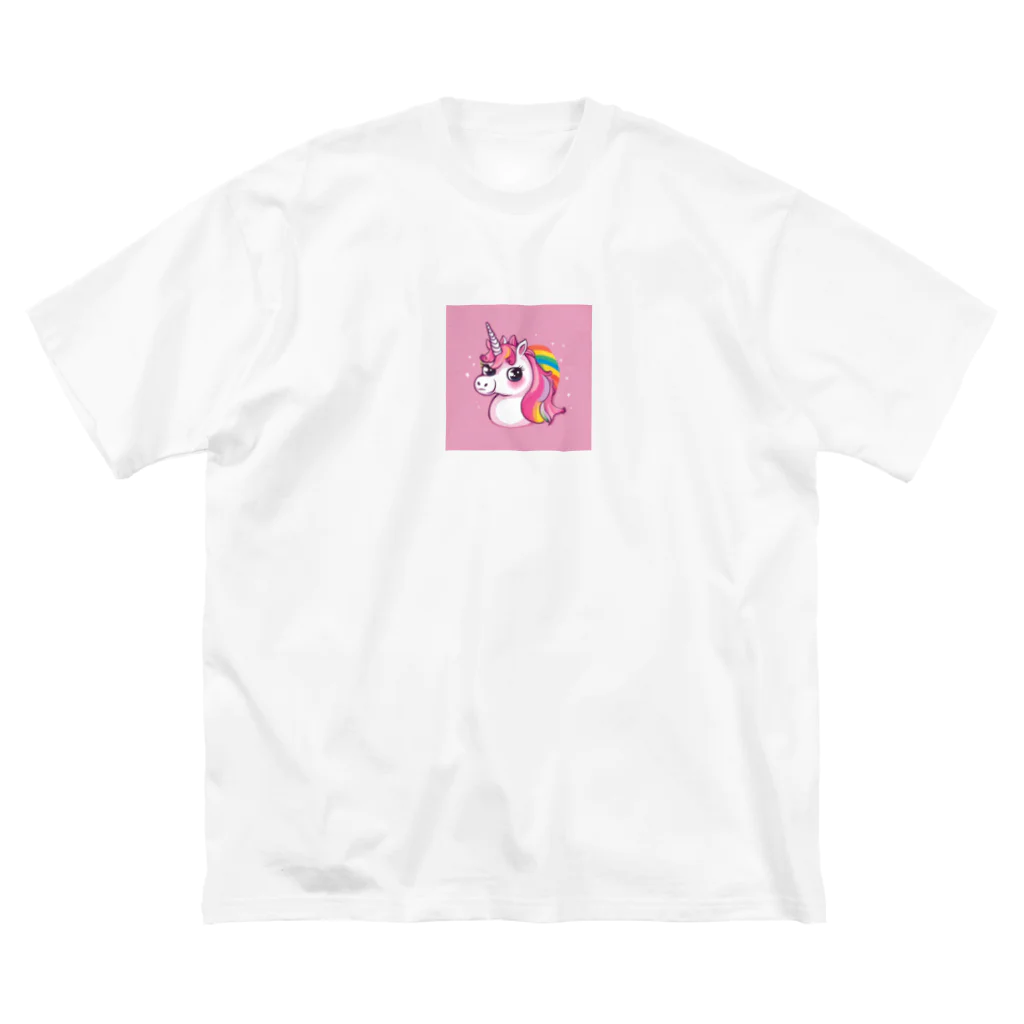 unicorn_dreamsの夢の国のピンクのユニちゃん ビッグシルエットTシャツ