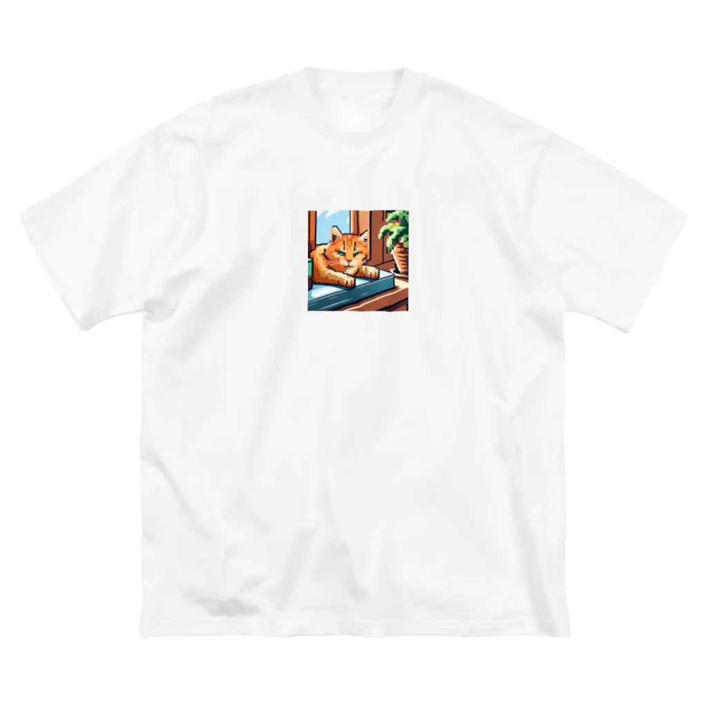 koba777のドット絵スナドリネコ ビッグシルエットTシャツ