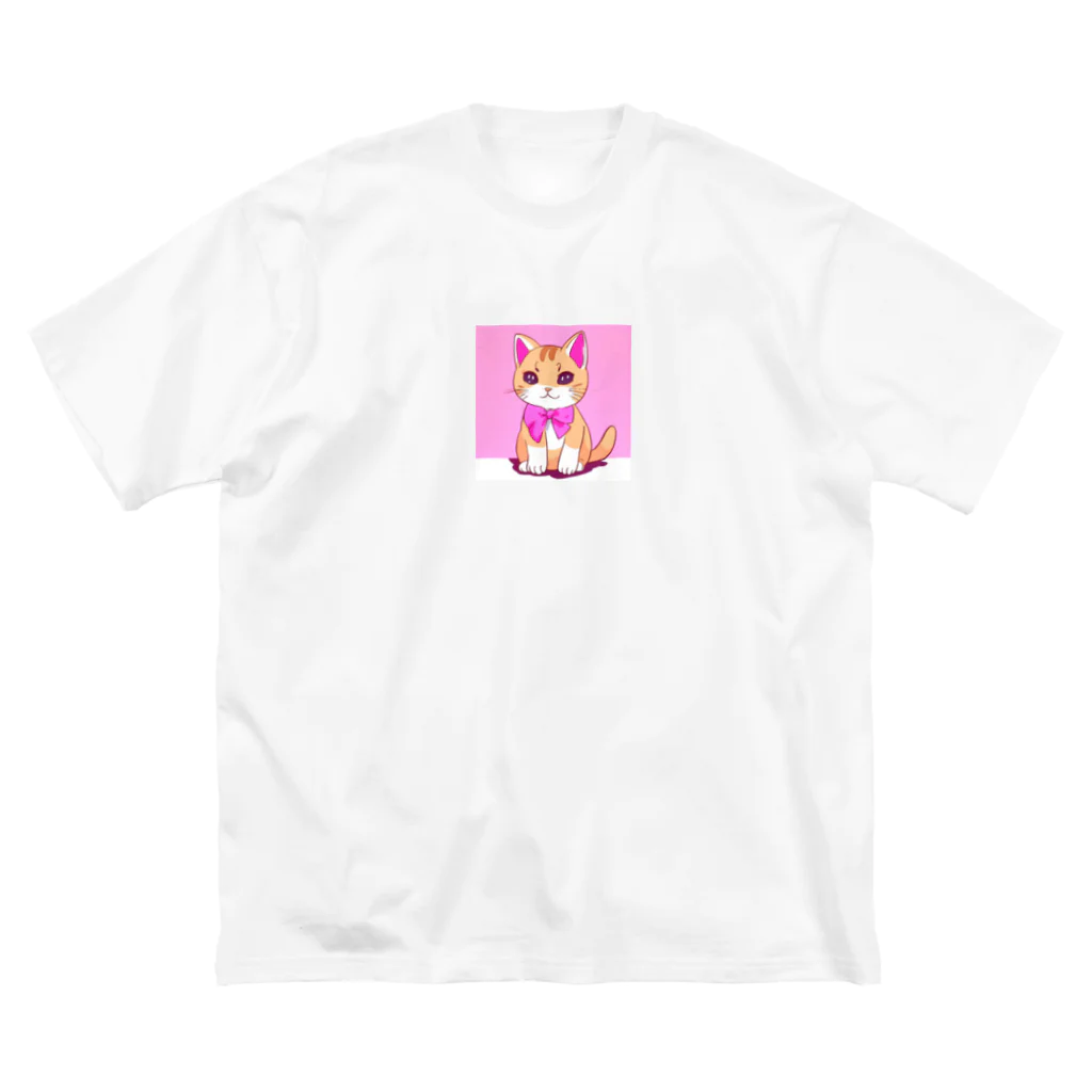 Officefaceのリボン猫ちゃん Big T-Shirt