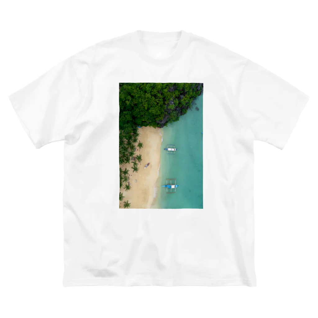 hir00の上空からのビーチ写真 Big T-Shirt