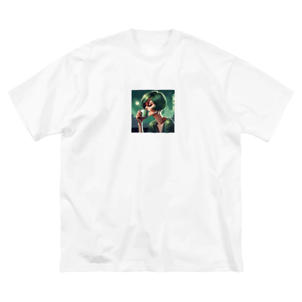 kumateruのクールビューティーグリーン Big T-Shirt