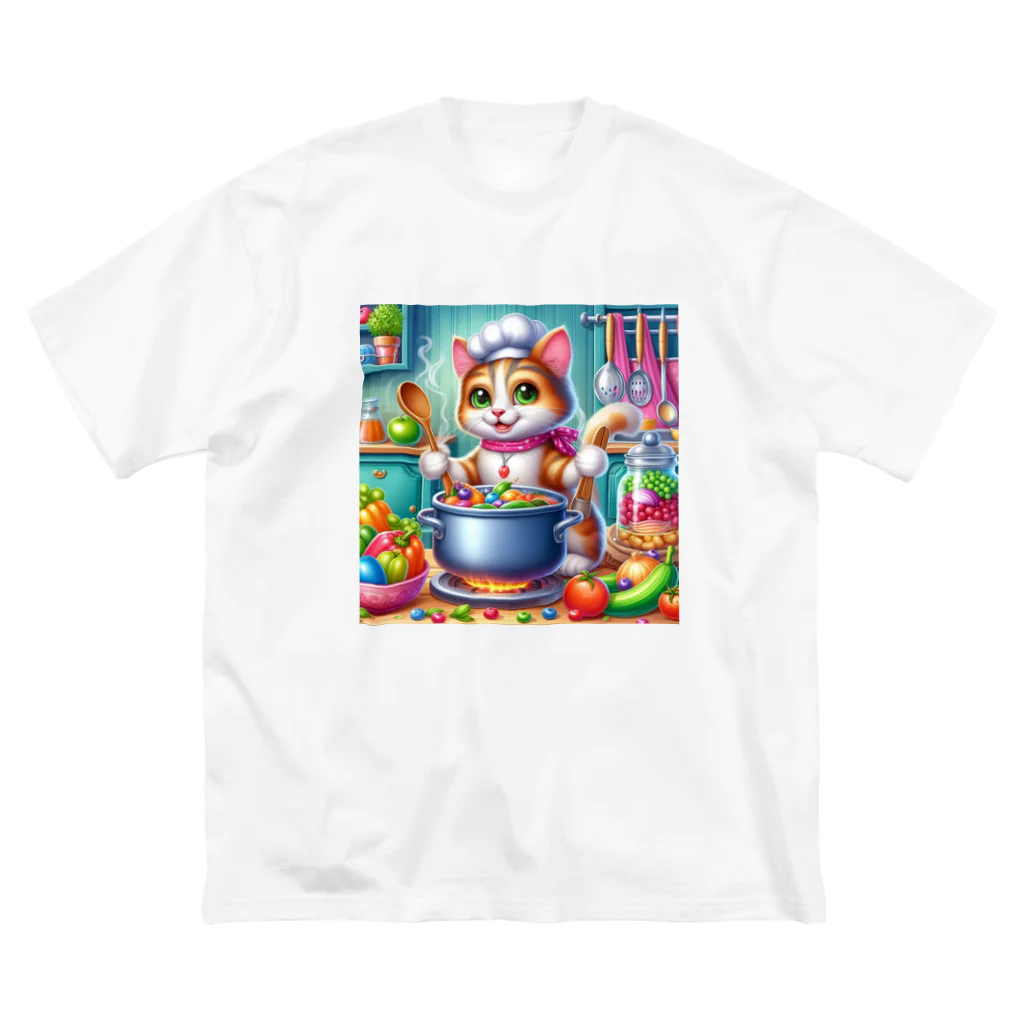 ニャーちゃんショップのクッキングキャット Big T-Shirt