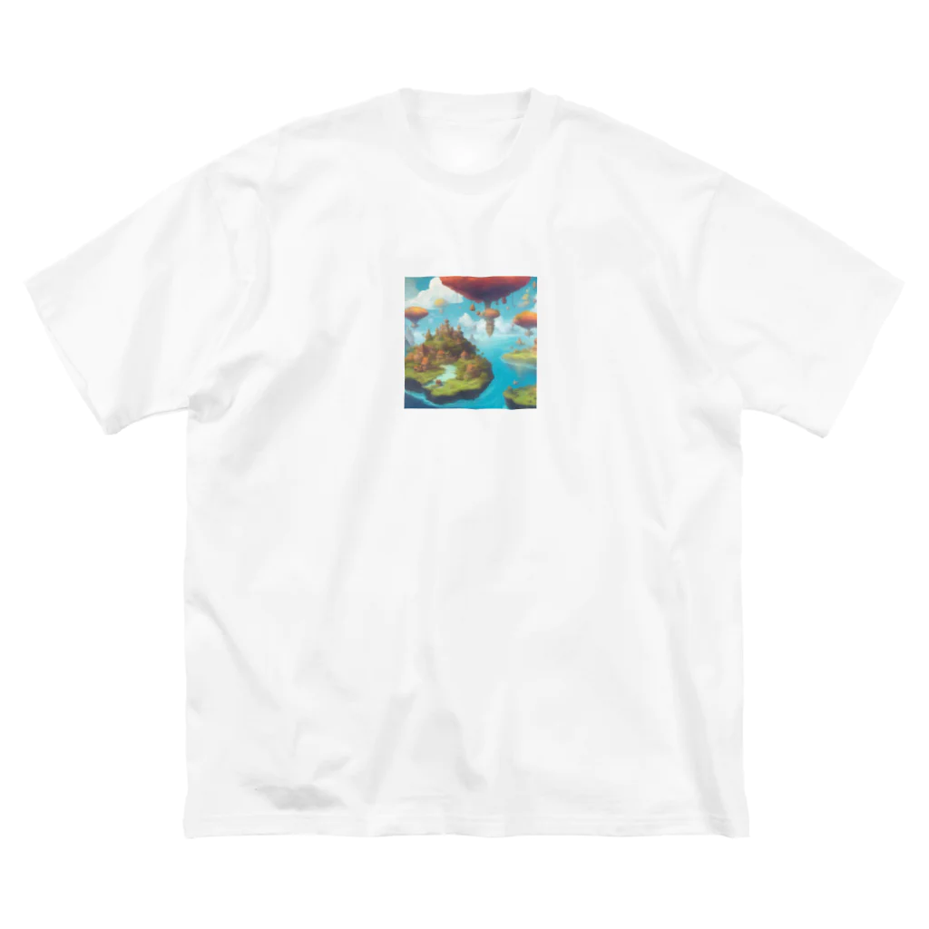 G7のショップの 幻想の浮遊アイランド コレクション（Fantastical Levitating Islands Collection） Big T-Shirt