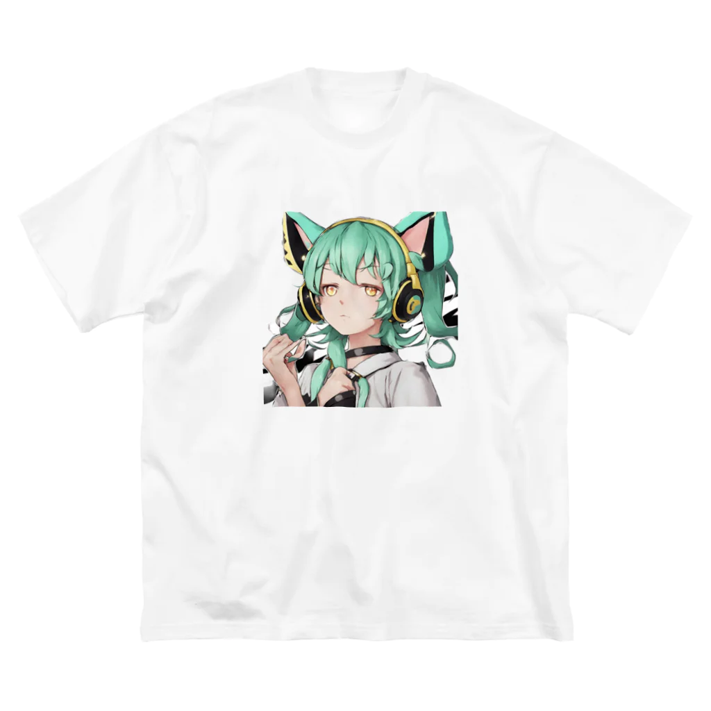 VOCALOID風な商品をのVOCALOID風猫耳 透過version Big T-Shirt