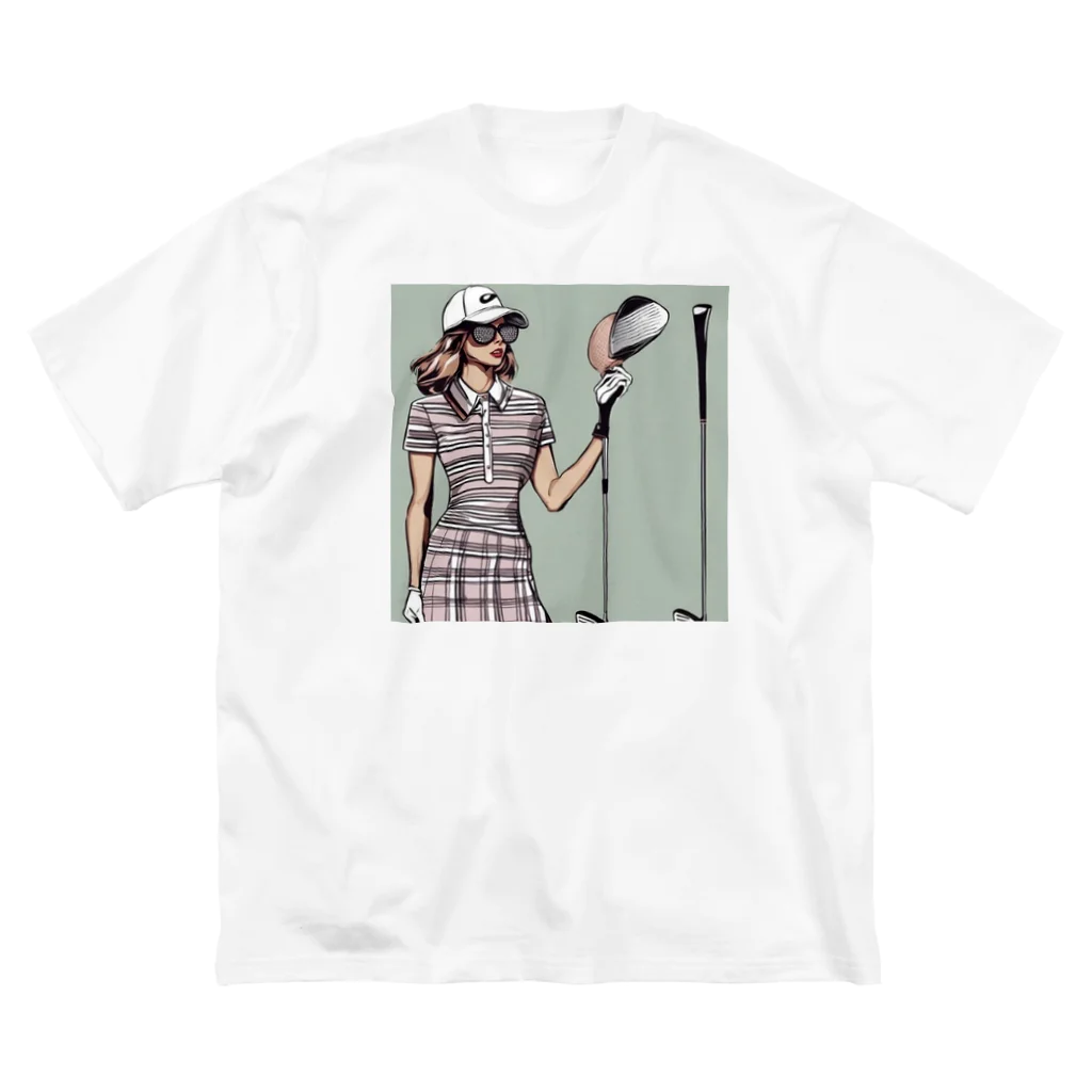BIRDIE_GIRLのおしゃれゴルフ ビッグシルエットTシャツ
