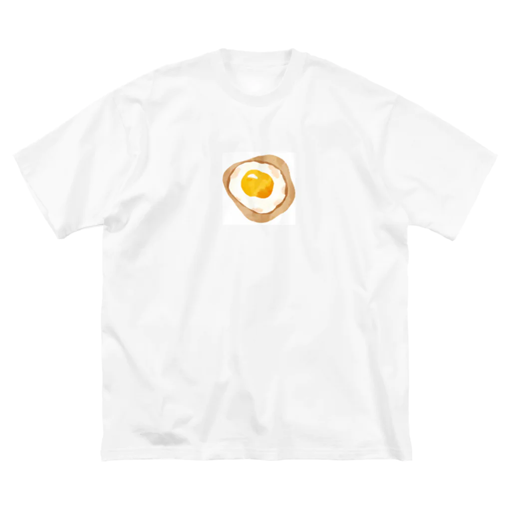 moco・mocoの目玉焼き ビッグシルエットTシャツ