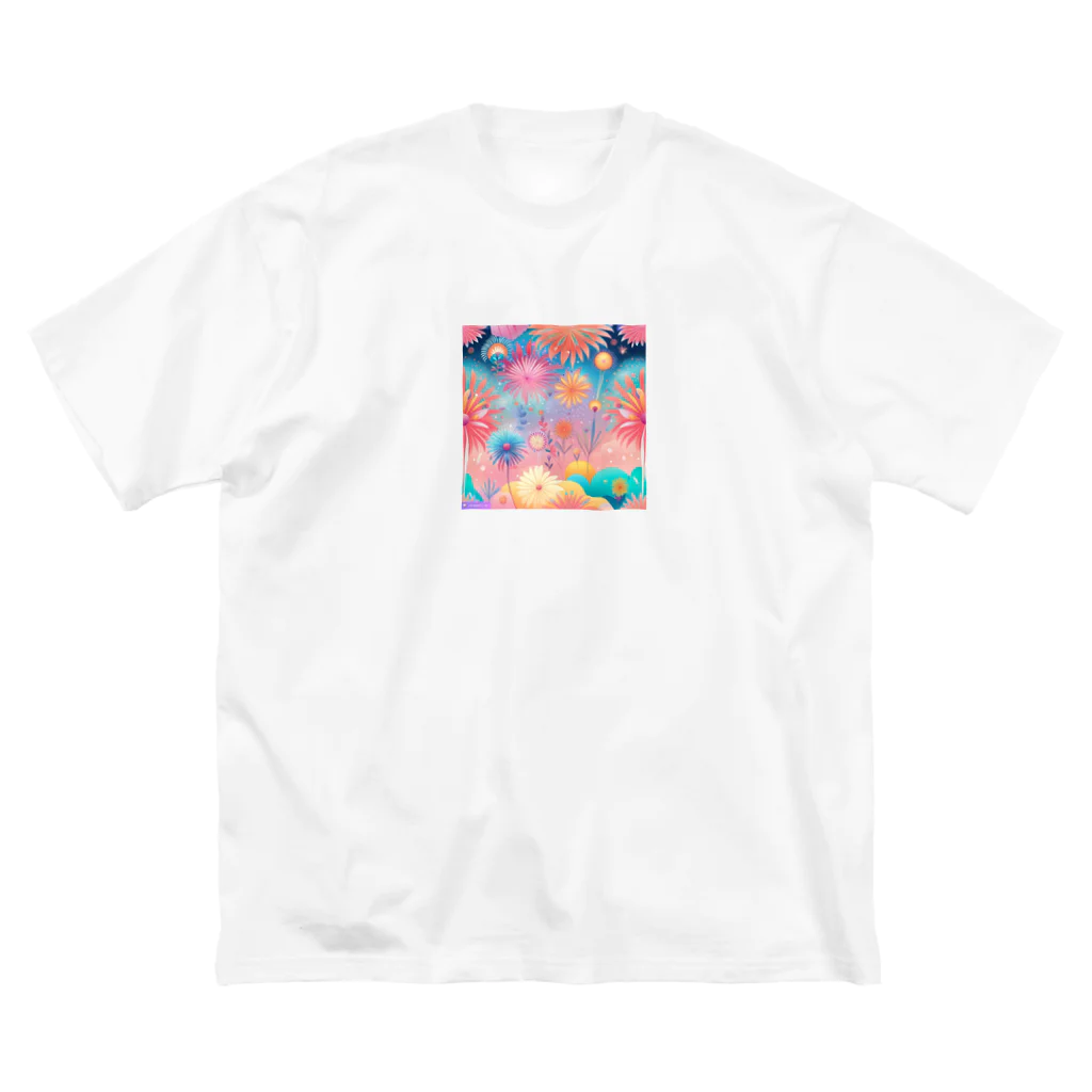 千裕アトリエ（いつもありがとう）の花火のアート Big T-Shirt