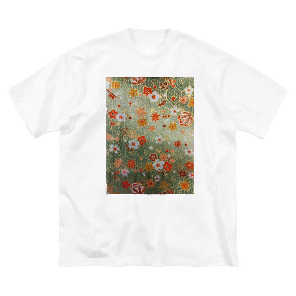 yurisacinの和（緑） ビッグシルエットTシャツ