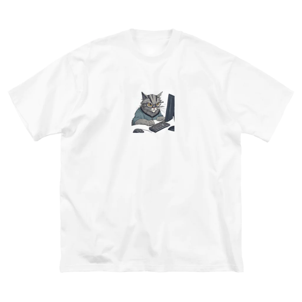 猫の森の開発者猫 Big T-Shirt