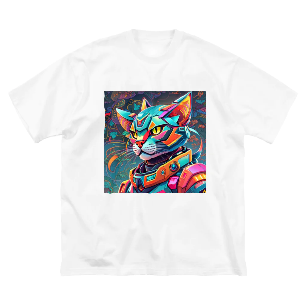 629_CAT_ARTのカラフルメカキャット Big T-Shirt