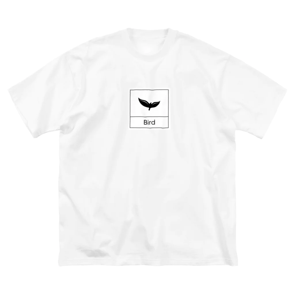 ミニマルくんの四角におさまるBird ビッグシルエットTシャツ