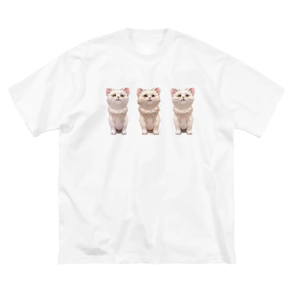 CHIKUSHOの3匹が行く　シャツ ビッグシルエットTシャツ