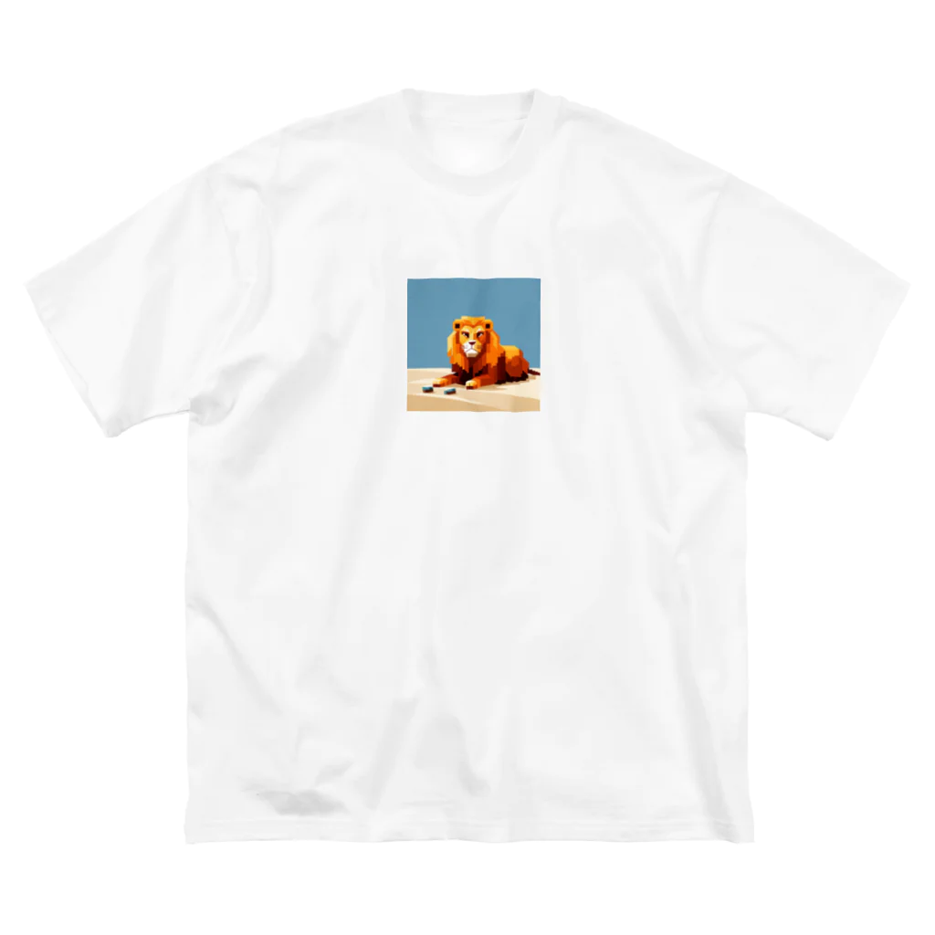 スマイル＿Ｓのドット絵ライオン Big T-Shirt