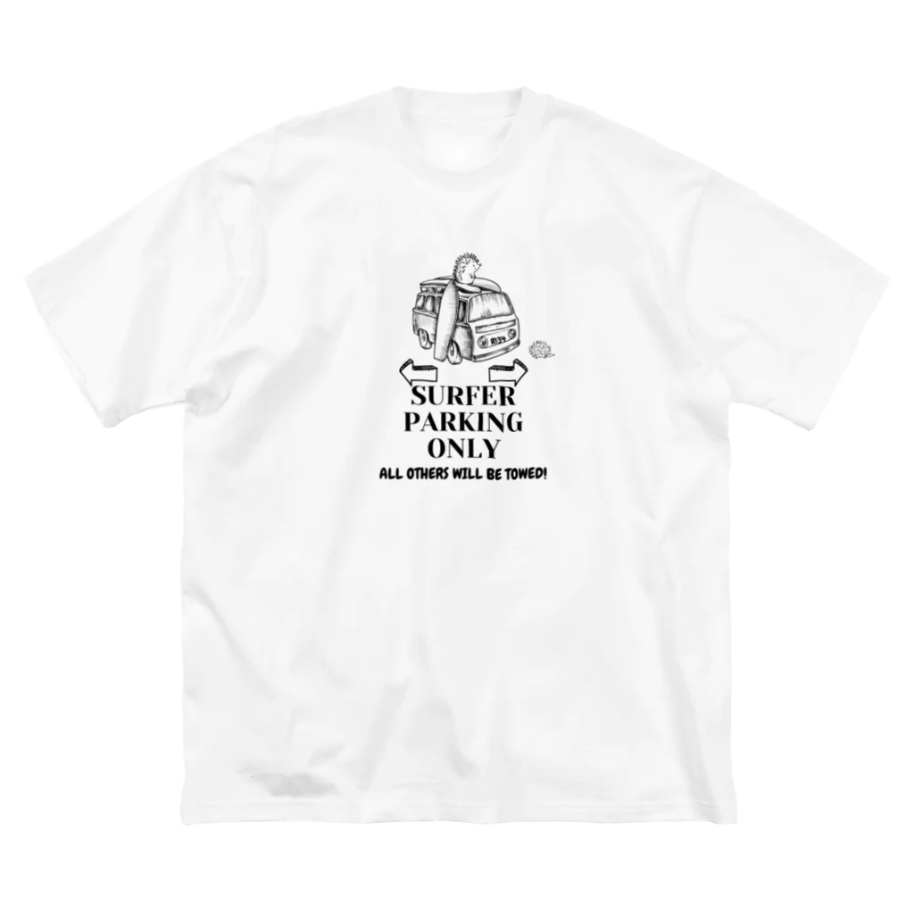 CyberArmadilloのサーファーパーキングオンリー 루즈핏 티셔츠