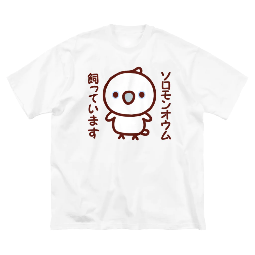 いんこ屋堂のソロモンオウム飼っています ビッグシルエットTシャツ