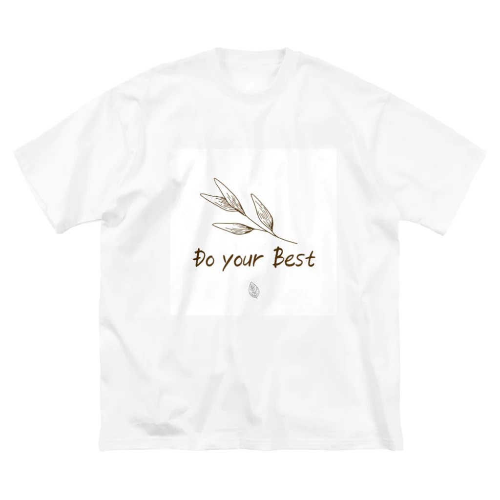 ojisan shop [한국인아저씨]の「Do your best」文字コンテンツ ビッグシルエットTシャツ