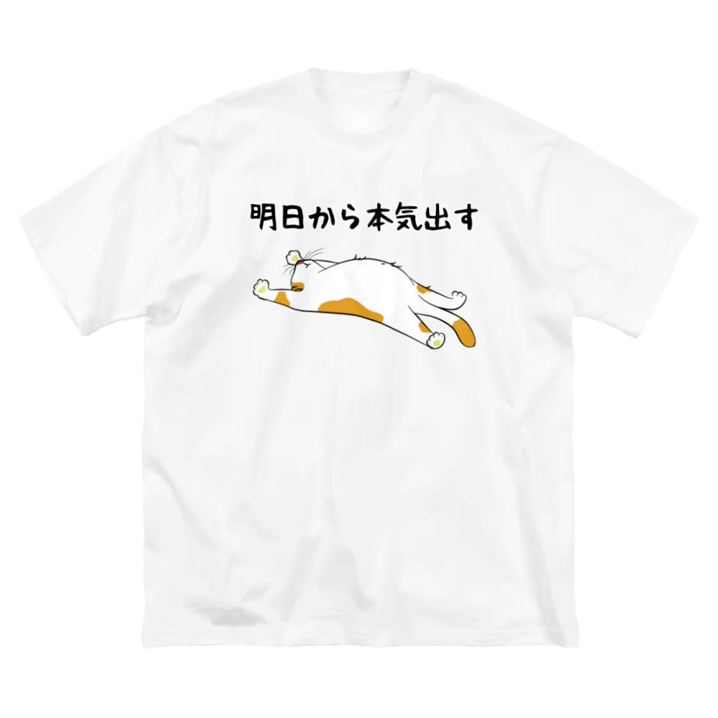 alonerbgの明日から本気出す 猫 Big T-Shirt