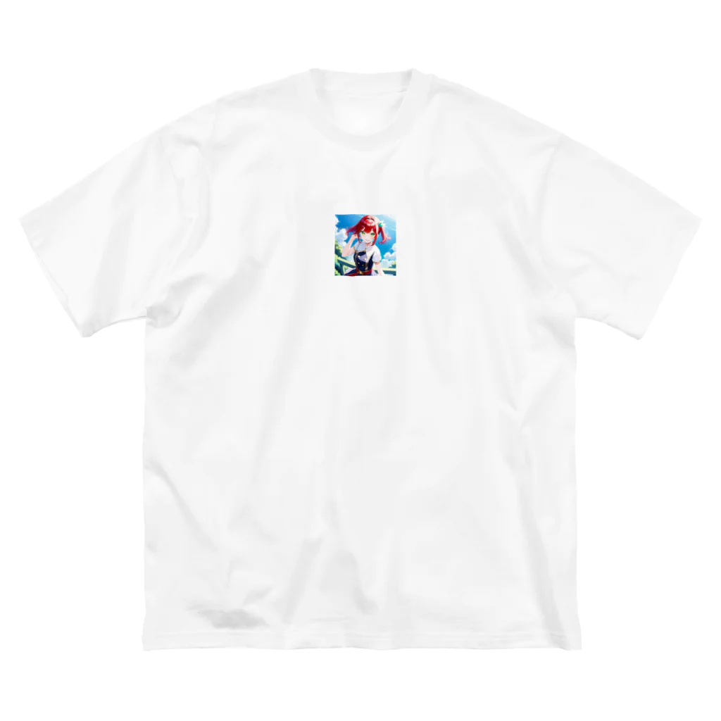 kozougamaの青空少女 ビッグシルエットTシャツ