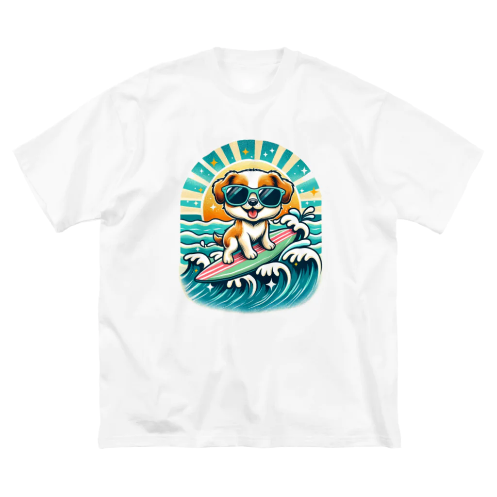 sakurafubukiのワンダーフル・ウェーブ・ライダー ビッグシルエットTシャツ